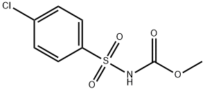 methyl (4-chlorophenyl)sulfonylcarbamate Struktur