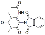 Acetamide,  N-[5-(1,3-dihydro-1,3-dioxo-2H-isoindol-2-yl)-1,2,3,6-tetrahydro-1,3-dimethyl-2,6-dioxo-4-pyrimidinyl]- Struktur