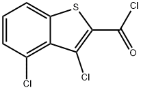 3,4-DICHLOROBENZO[B]THIOPHENE-2-CARBONYL CHLORIDE Struktur