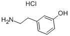 3-HYDROXYPHENETHYLAMINE HYDROCHLORIDE Structure