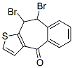 9,10-DIBROMO-9,10-DIHYDRO-4H-BENZO(4,5)CYCLOHEPTA(1,2-B)THIOPHENE-4-ONE Struktur