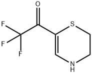 Ethanone, 1-(3,4-dihydro-2H-1,4-thiazin-6-yl)-2,2,2-trifluoro- (9CI) Struktur