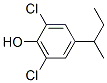 2,6-Dichloro-4-(1-methylpropyl)phenol Struktur