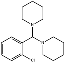 1,1'-(2-Chlorobenzylidene)bispiperidine Struktur