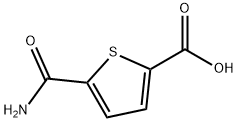 5-(aminocarbonyl)thiophene-2-carboxylic acid Struktur