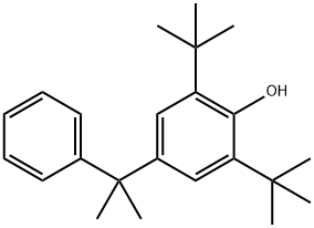 2,6-bis(tert-butyl)-4-(1-methyl-1-phenylethyl)phenol Struktur