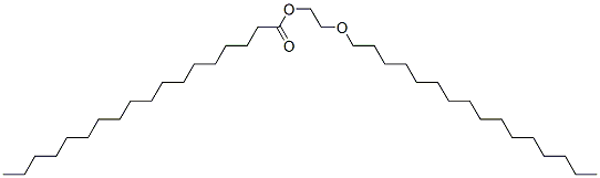 Octadecanoic acid 2-(hexadecyloxy)ethyl ester Struktur