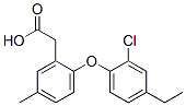 2-(2-Chloro-4-ethylphenoxy)-5-methylbenzeneacetic acid Struktur