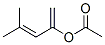 Acetic acid 1-methylene-3-methyl-2-butenyl ester Struktur