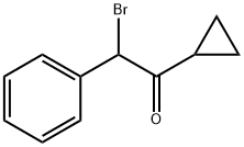 2-BroMo-1-cyclopropyl-2-phenylethanone Struktur