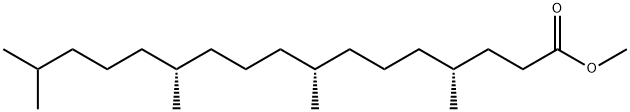 (4R,8R,12R)-4,8,12,16-Tetramethylheptadecanoic acid methyl ester Struktur