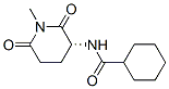 Cyclohexanecarboxamide, N-[(3R)-1-methyl-2,6-dioxo-3-piperidinyl]- (9CI) Struktur