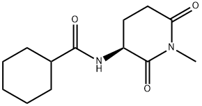 Cyclohexanecarboxamide, N-[(3S)-1-methyl-2,6-dioxo-3-piperidinyl]- (9CI) Struktur