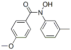 N-Hydroxy-4-methoxy-N-(3-methylphenyl)benzamide Struktur