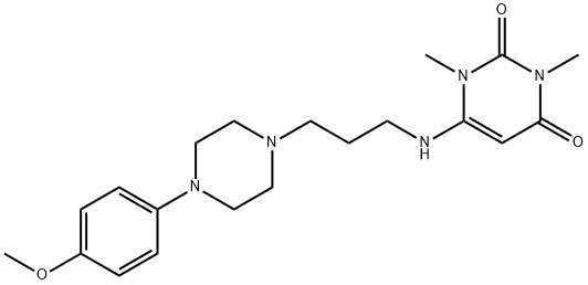 2-Demethoxy-4-methoxy urapidil Struktur