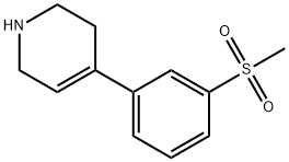 4-[3-(Methylsulfonyl)phenyl]-1,2,3,6-tetrahydropyridine Struktur