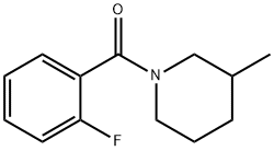 1-(2-Fluorobenzoyl)-3-Methylpiperidine, 97% Struktur