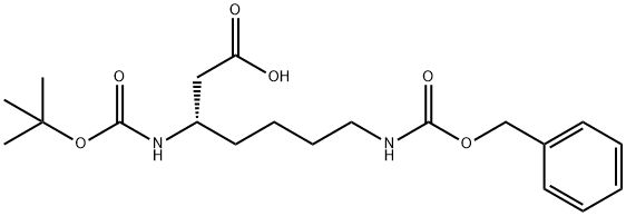 BOC-L-BETA-HOMOLYSINE(CBZ) Struktur