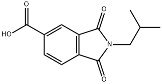 2-ISOBUTYL-1,3-DIOXO-2,3-DIHYDRO-1H-ISOINDOLE-5-CARBOXYLIC ACID Struktur