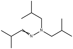 2-Methylpropanal bis(2-methylpropyl)hydrazone Struktur