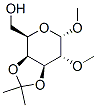 Methyl 2-O-Methyl-3,4-O-(1-methylethylidene)-a-D-galactopyranoside Struktur