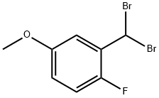 Benzene, 2-(dibromomethyl)-1-fluoro-4-methoxy- Struktur