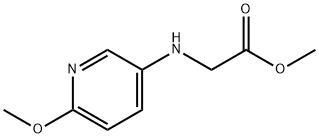 Glycine, N-(6-methoxy-3-pyridinyl)-, methyl ester (9CI) Struktur