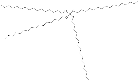 titanium(4+) hexadecan-1-olate Struktur