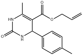 5-Pyrimidinecarboxylicacid,1,2,3,4-tetrahydro-6-methyl-4-(4-methylphenyl)-2-oxo-,2-propenylester(9CI) Struktur