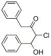 3-Chloro-4-hydroxy-1,4-diphenyl-2-butanone Struktur