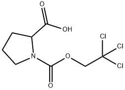 1-[(2,2,2-TRICHLOROETHOXY)CARBONYL]-PYRROLIDINE-2-CARBOXYLIC ACID Struktur