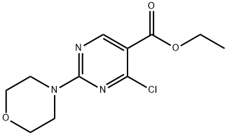 ETHYL 4-CHLORO-2-MORPHOLINOPYRIMIDINE-5-CARBOXYLATE Struktur