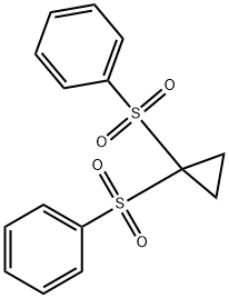 1,1-Di(phenylsulfonyl)-cyclopropane Struktur