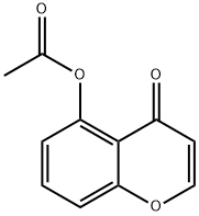 4H-1-Benzopyran-4-one, 5-(acetyloxy)- Struktur