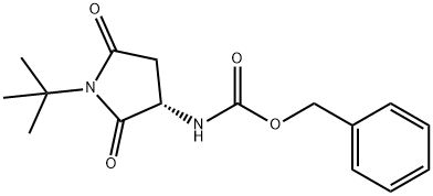 BENZYL (S)-1-TERT-BUTYL-2,5-DIOXOPYRROLIDIN-3-YLCARBAMATE Struktur