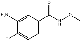 3-AMINO-4-FLUORO-N-METHOXYBENZAMIDE Struktur