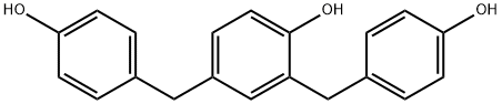 2,4-bis(4-hydroxybenzyl)phenol Struktur