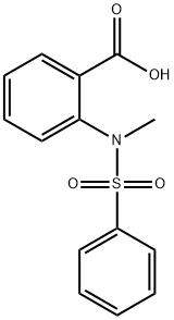 2-[methyl(phenylsulfonyl)amino]benzoic acid Struktur