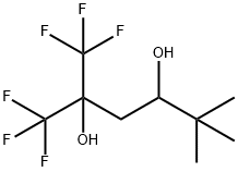 1,1,1-Trifluoro-2-(trifluoromethyl)-5,5-dimethyl-2,4-hexanediol Struktur