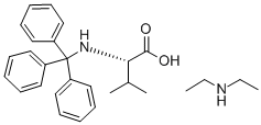 N-ALPHA-TRITYL-L-VALINE DIETHYLAMINE Struktur