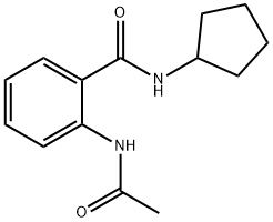 Benzamide, 2-(acetylamino)-N-cyclopentyl- (9CI) Struktur