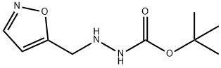 Hydrazinecarboxylic acid, 2-(5-isoxazolylmethyl)-, 1,1-dimethylethyl ester (9CI) Struktur