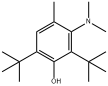 3-(dimethylamino)-2,6-bis(1,1-dimethylethyl)-p-cresol Struktur