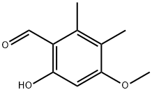 6-HYDROXY-4-METHOXY-2,3-DIMETHYLBENZALDEHYDE Struktur