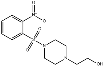 2-[4-(2-Nitrobenzenesulfonyl)piperazin-1-yl]ethanol Struktur