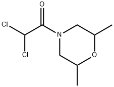 Morpholine, 4-(dichloroacetyl)-2,6-dimethyl- (9CI) Struktur