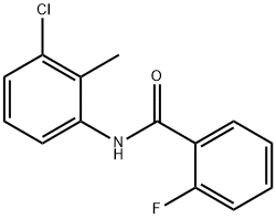 N-(3-chloro-2-methylphenyl)-2-fluorobenzamide Struktur