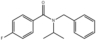 N-benzyl-4-fluoro-N-isopropylbenzamide Struktur