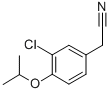 3-chloro-4-isopropoxyphenylacetonitrile Struktur