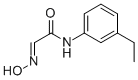 N-((3-ETHYLPHENYL)-2-HYDROXYIMINO)-ACETAMIDE Struktur